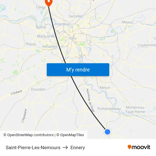 Saint-Pierre-Les-Nemours to Ennery map