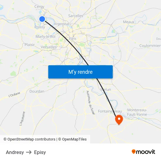 Andresy to Episy map