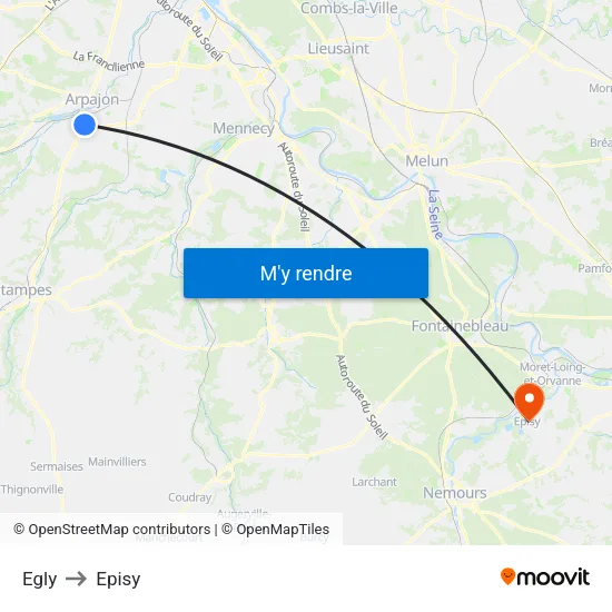 Egly to Episy map