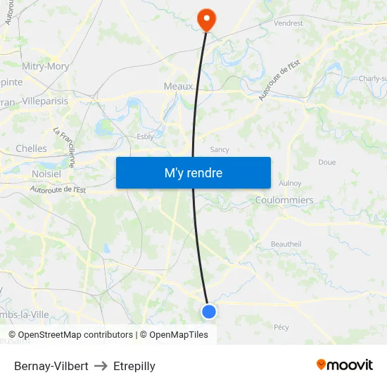 Bernay-Vilbert to Etrepilly map