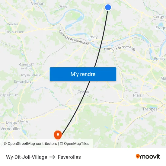Wy-Dit-Joli-Village to Faverolles map