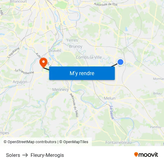 Solers to Fleury-Merogis map