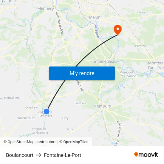 Boulancourt to Fontaine-Le-Port map