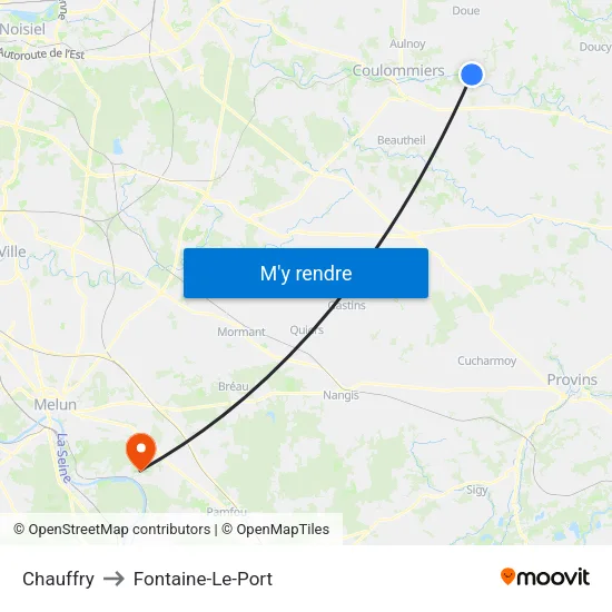 Chauffry to Fontaine-Le-Port map