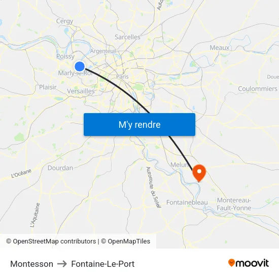 Montesson to Fontaine-Le-Port map