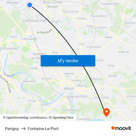 Perigny to Fontaine-Le-Port map