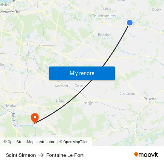 Saint-Simeon to Fontaine-Le-Port map