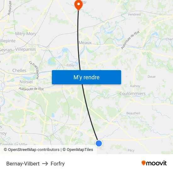 Bernay-Vilbert to Forfry map
