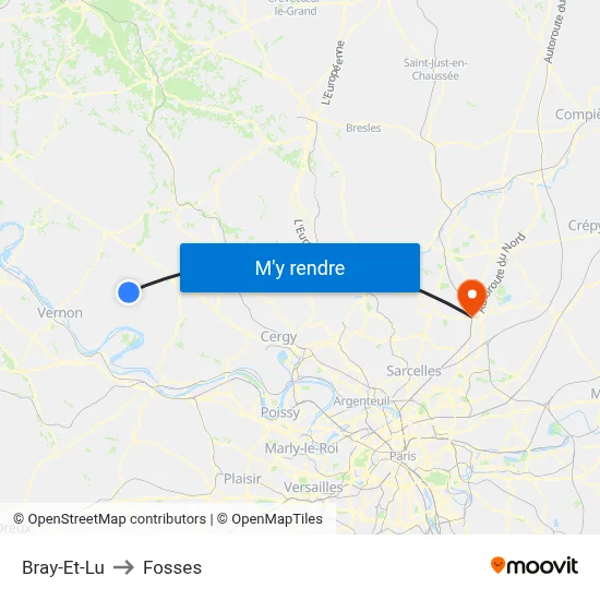 Bray-Et-Lu to Fosses map