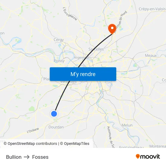 Bullion to Fosses map