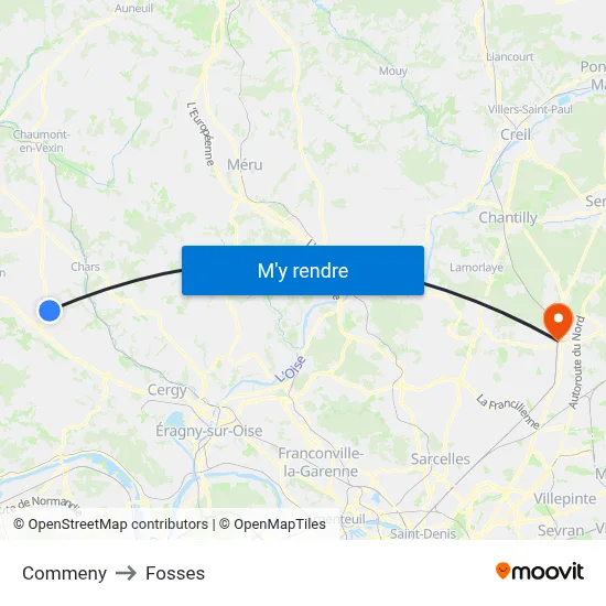 Commeny to Fosses map