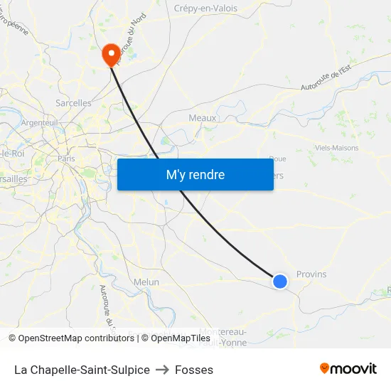 La Chapelle-Saint-Sulpice to Fosses map