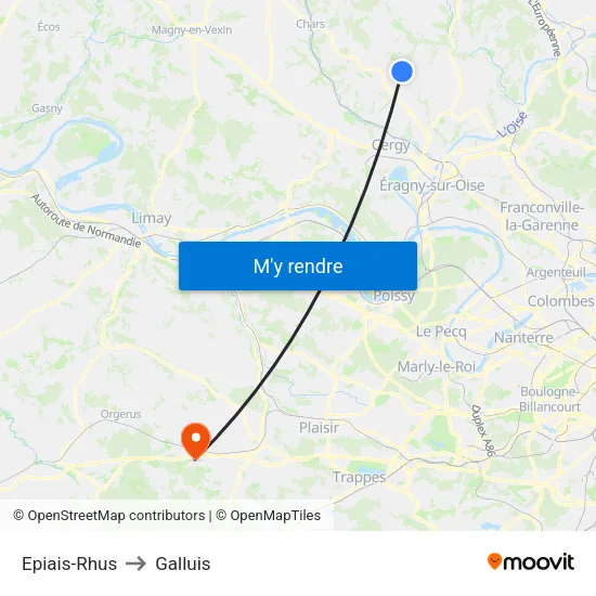 Epiais-Rhus to Galluis map