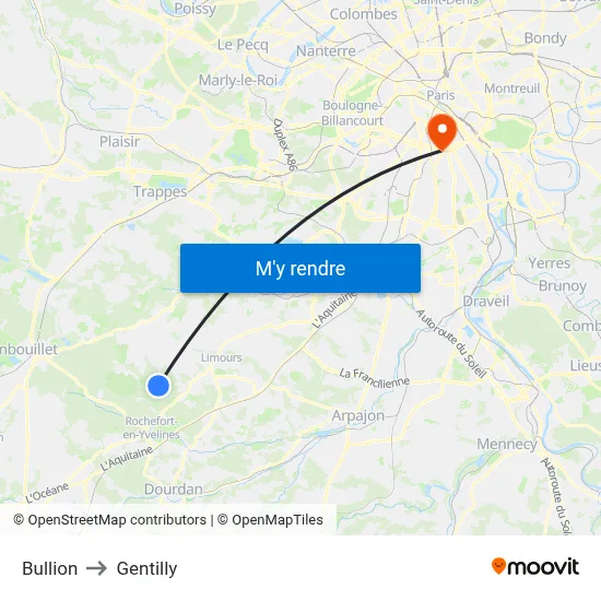 Bullion to Gentilly map