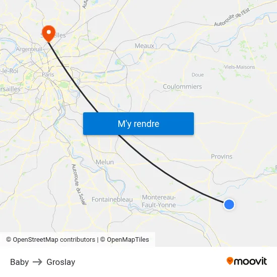 Baby to Groslay map
