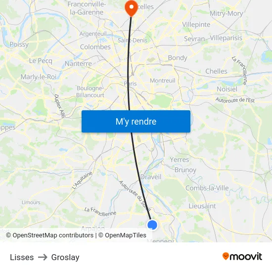 Lisses to Groslay map