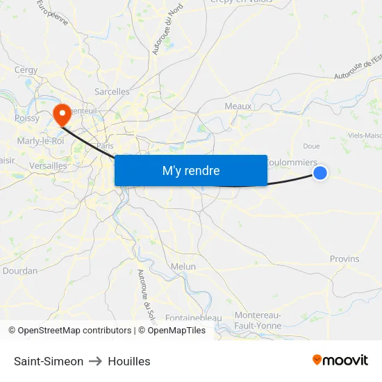 Saint-Simeon to Houilles map