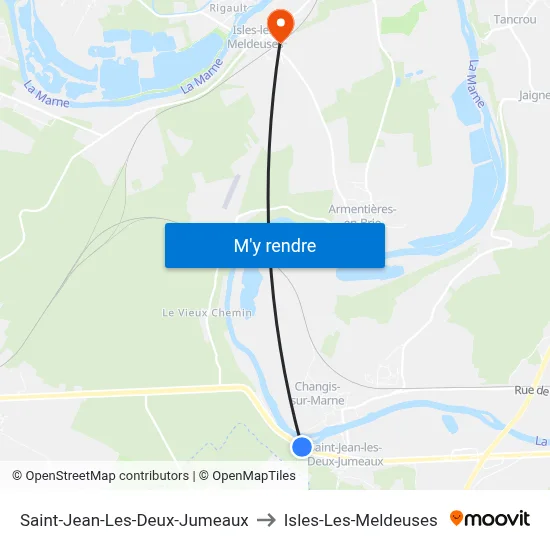 Saint-Jean-Les-Deux-Jumeaux to Isles-Les-Meldeuses map