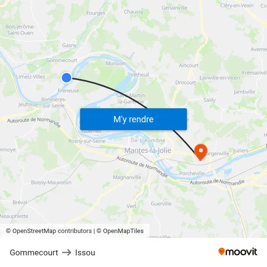 Gommecourt to Issou map