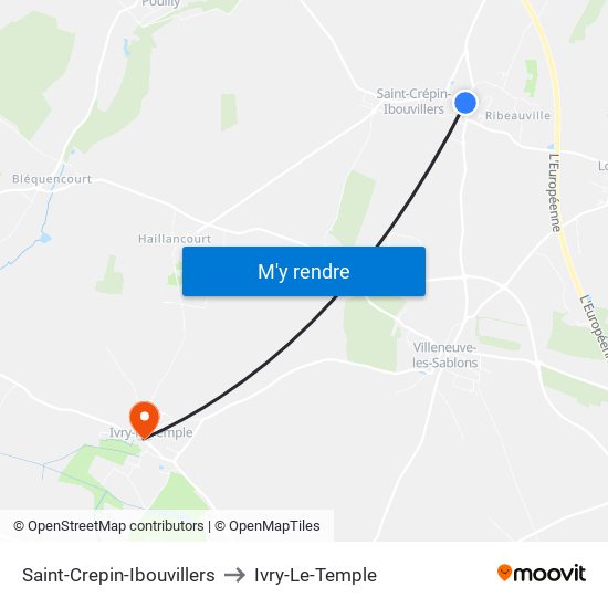Saint-Crepin-Ibouvillers to Ivry-Le-Temple map