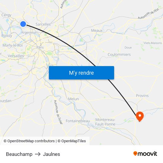 Beauchamp to Jaulnes map