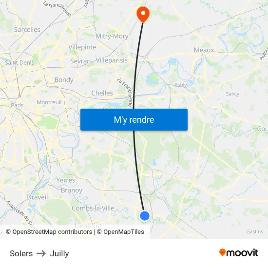 Solers to Juilly map