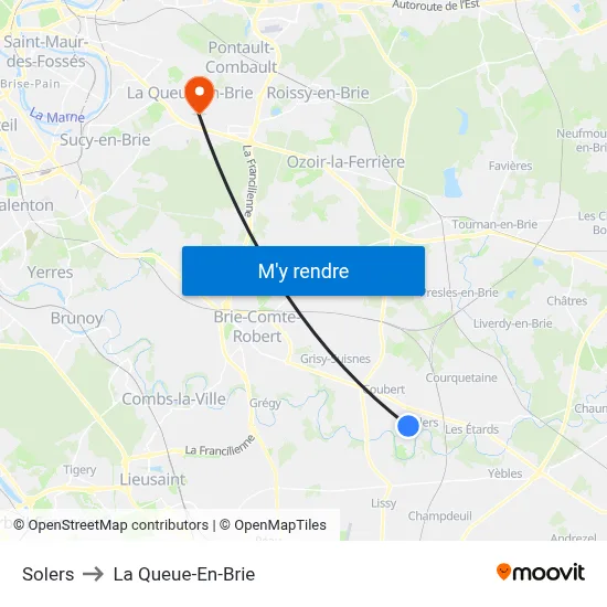 Solers to La Queue-En-Brie map