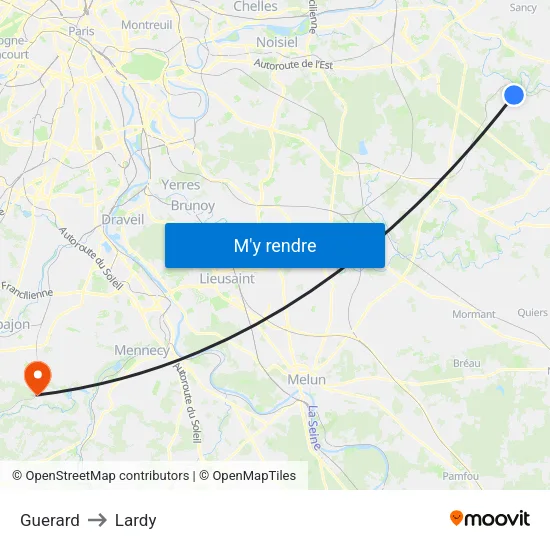 Guerard to Lardy map