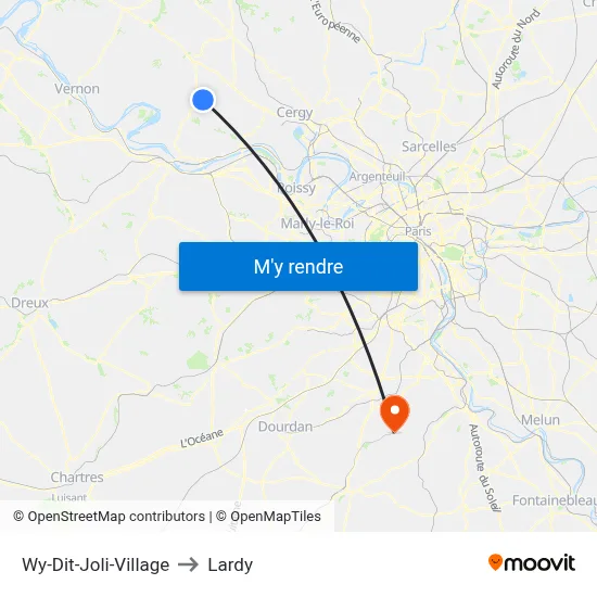 Wy-Dit-Joli-Village to Lardy map