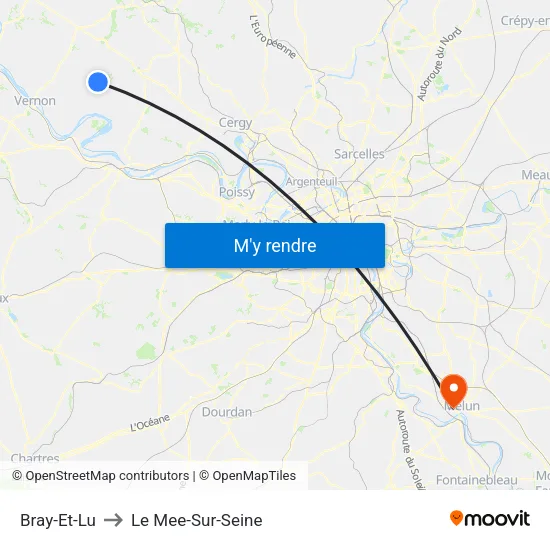 Bray-Et-Lu to Le Mee-Sur-Seine map