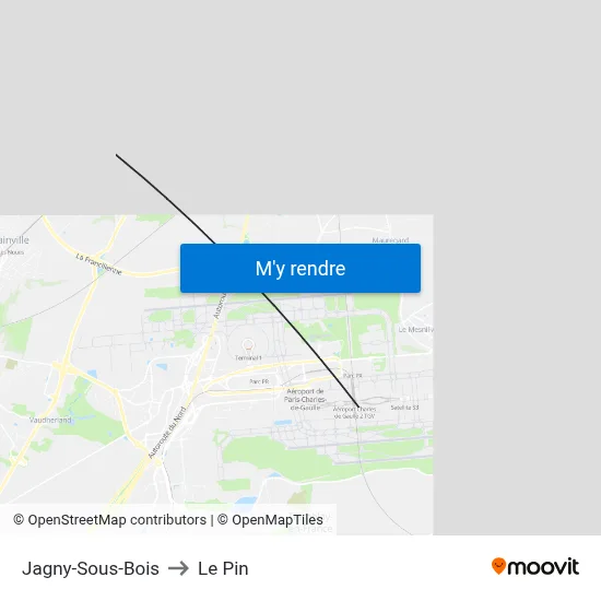 Jagny-Sous-Bois to Le Pin map