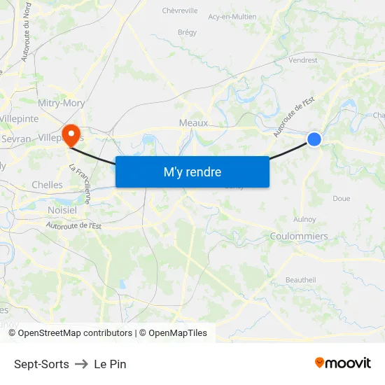 Sept-Sorts to Le Pin map