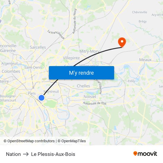 Nation to Le Plessis-Aux-Bois map