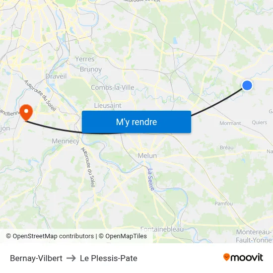 Bernay-Vilbert to Le Plessis-Pate map