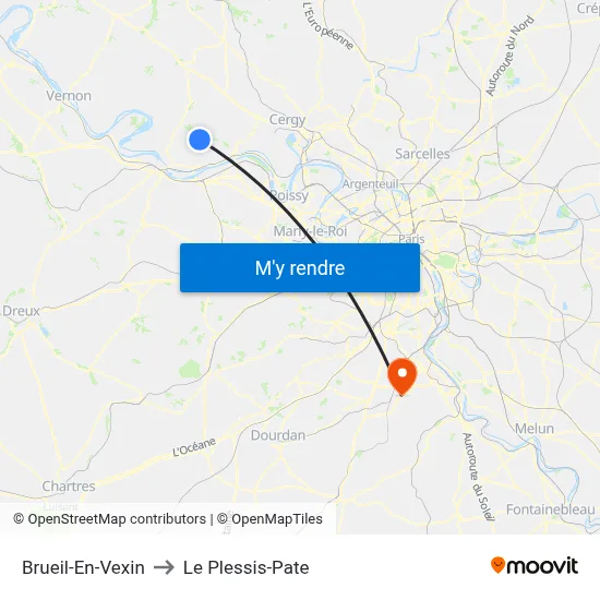 Brueil-En-Vexin to Le Plessis-Pate map