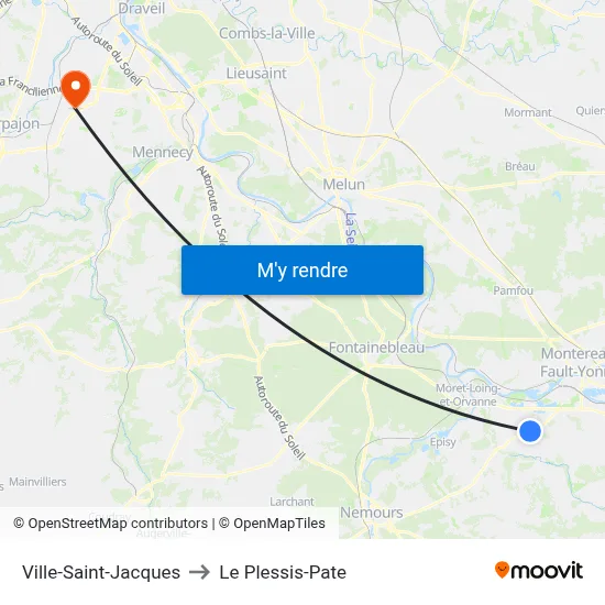 Ville-Saint-Jacques to Le Plessis-Pate map