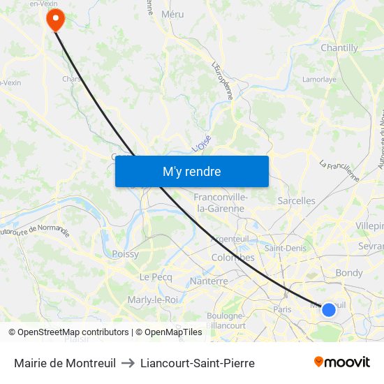 Mairie de Montreuil to Liancourt-Saint-Pierre map