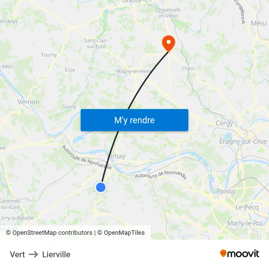 Vert to Lierville map