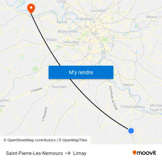 Saint-Pierre-Les-Nemours to Limay map