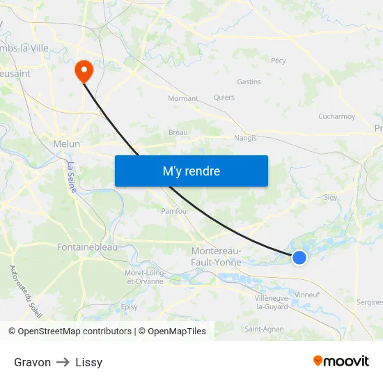 Gravon to Lissy map