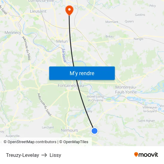 Treuzy-Levelay to Lissy map