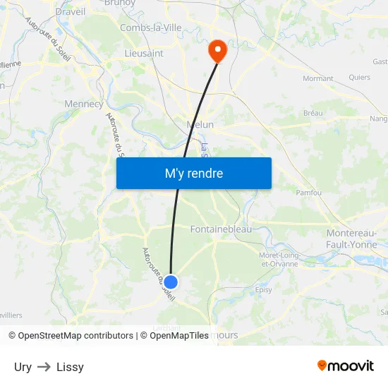 Ury to Lissy map