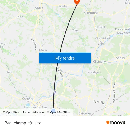 Beauchamp to Litz map