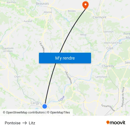 Pontoise to Litz map