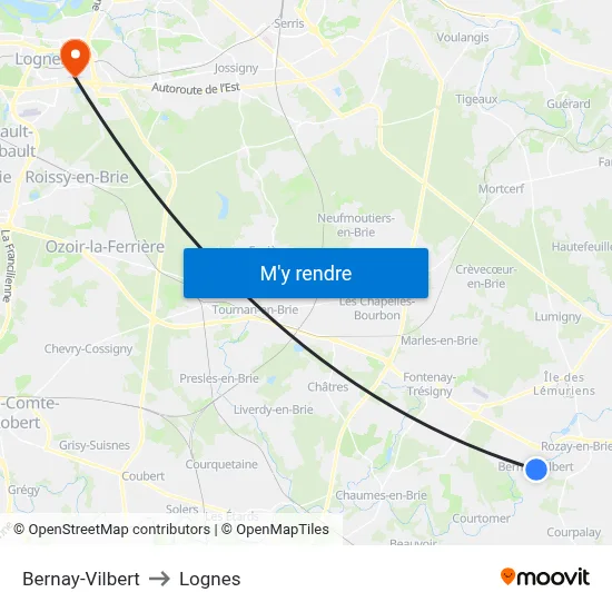 Bernay-Vilbert to Lognes map