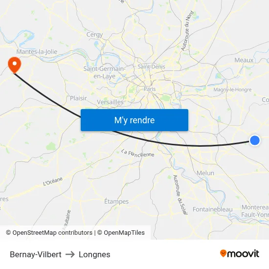 Bernay-Vilbert to Longnes map