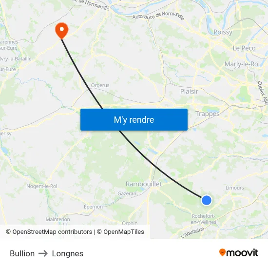 Bullion to Longnes map