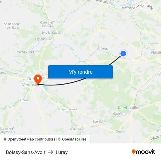 Boissy-Sans-Avoir to Luray map