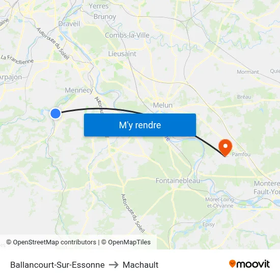 Ballancourt-Sur-Essonne to Machault map