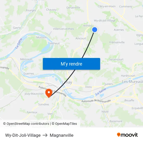 Wy-Dit-Joli-Village to Magnanville map